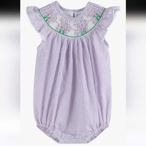 Lil cactus smocked rabbit boutique  Size 6-12 Months